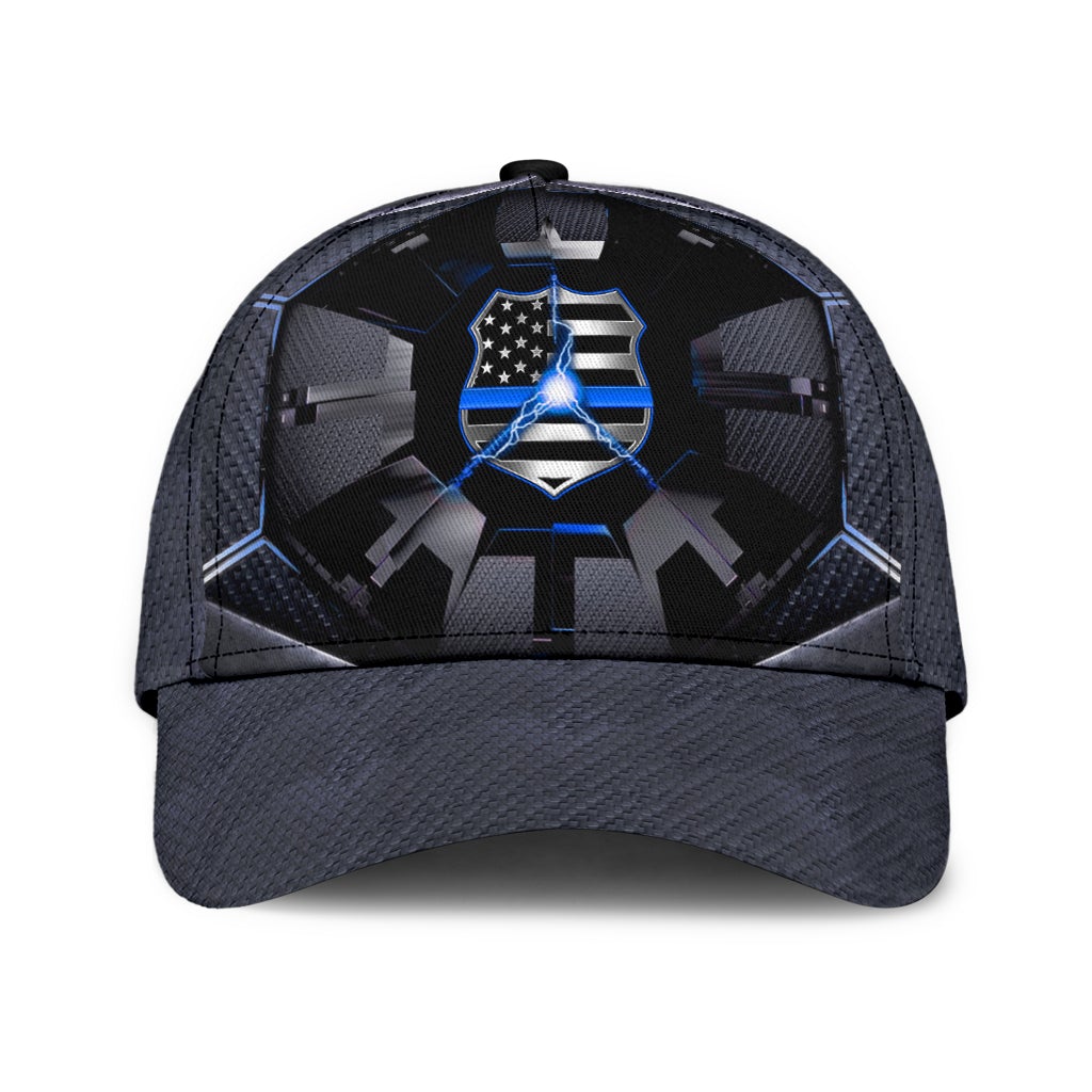 Back The Blue Hexagonal Police Classic Cap For Casual Styling Holiday Travel And Weekend Adventures