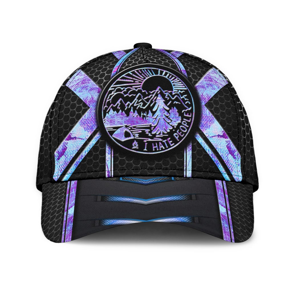 Camping I Hate People Classic Cap For Seasonal Events Outdoor Trips And Everyday Comfort