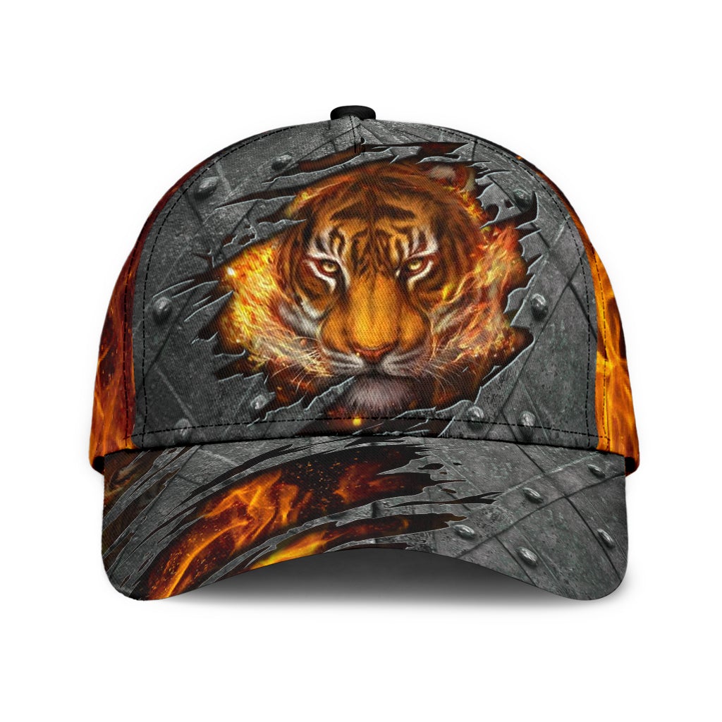 Fire Tiger Lava Energy Classic Cap For Beach Days Travel And Relaxed Everyday Outfits