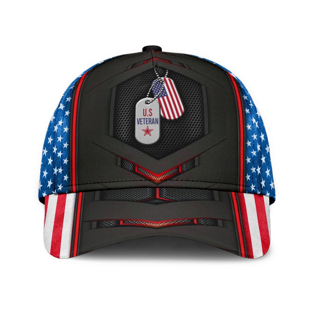 US Veteran Flag Carbon Classic Cap For Comfortable Casual Wear Holidays And Outdoor Trips