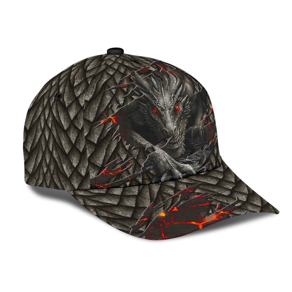 Dragon Lava Fire Fantasy Classic Cap For Everyday Wear Vacations And Seasonal Activities