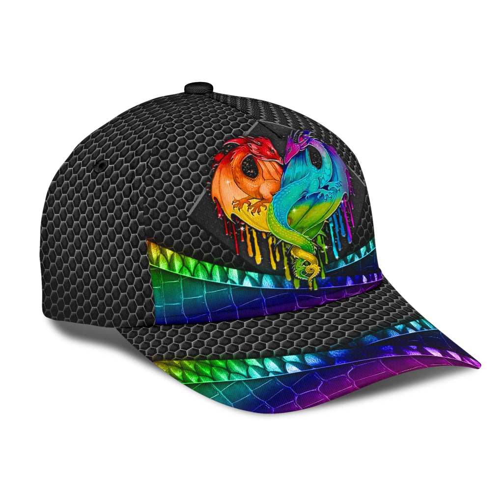 Love LGBT Dragon Pride Fantasy Classic Cap For Festivals Travel Adventures And Casual Gift Giving