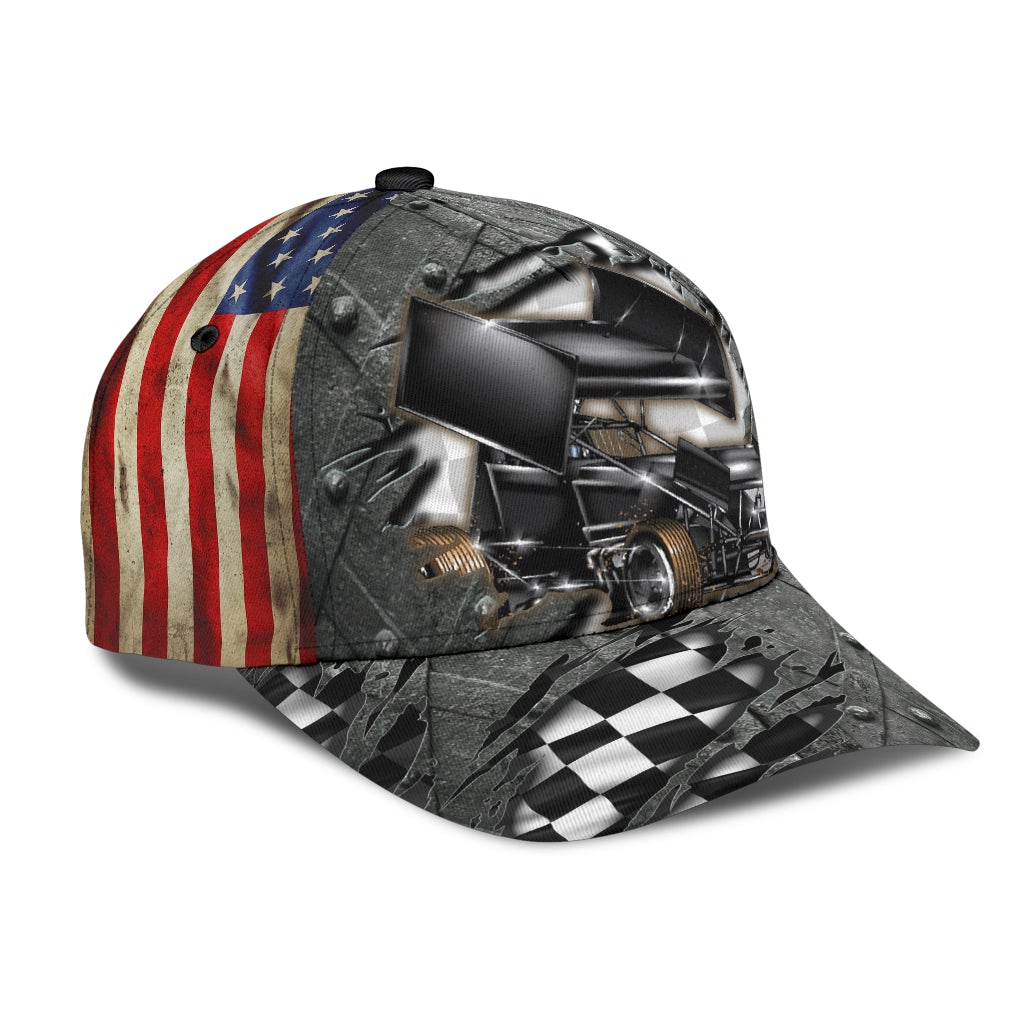 Crack Dirt Track Racing Classic Cap For Beach Outings Holidays And Thoughtful Everyday Style