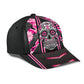 Skull Breast Cancer Awareness Support Classic Cap For Outdoor Events Beach Travel And Relaxed Daily Style