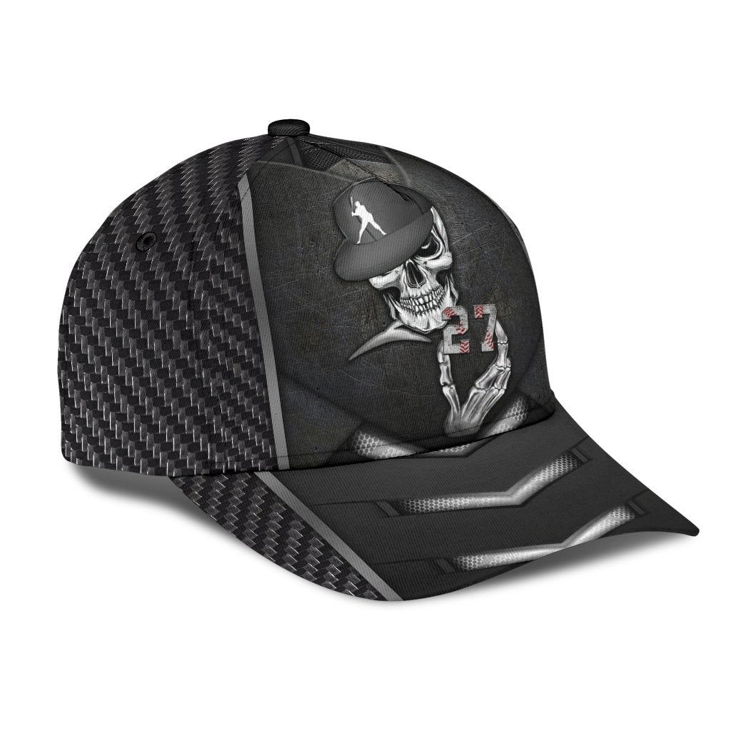 Custom Baseball Skull Personalized Name Classic Cap For Seasonal Outings Outdoor Adventures And Daily Wear