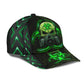 Skull Biohazard Mask Green Classic Cap For Outdoor Events Beach Travel And Relaxed Daily Style