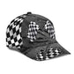 Racing Flag Crack Motorsport Classic Cap For Beach Travel Outdoor Events And Relaxed Casual Wear