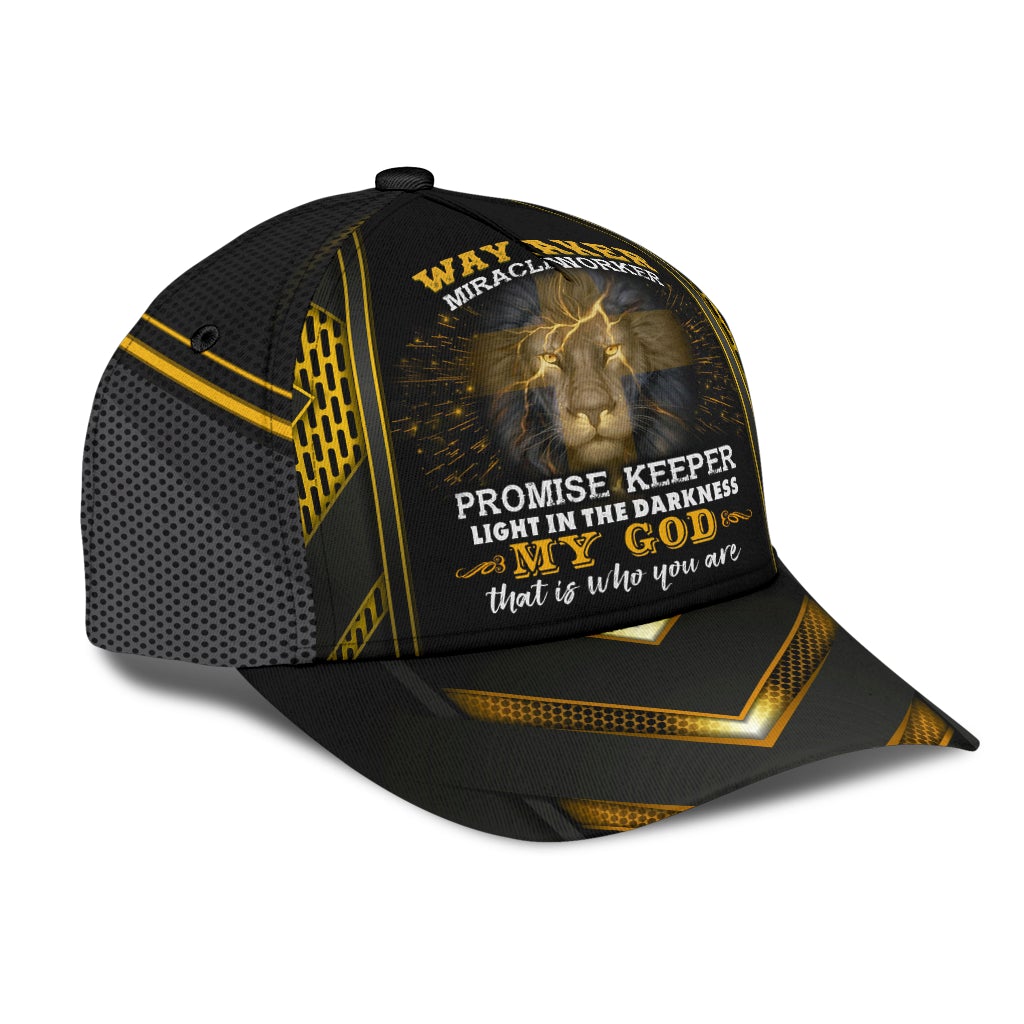 Faith Miracle Worker Lion Classic Cap For Summer Activities Vacations And Comfortable Daily Wear