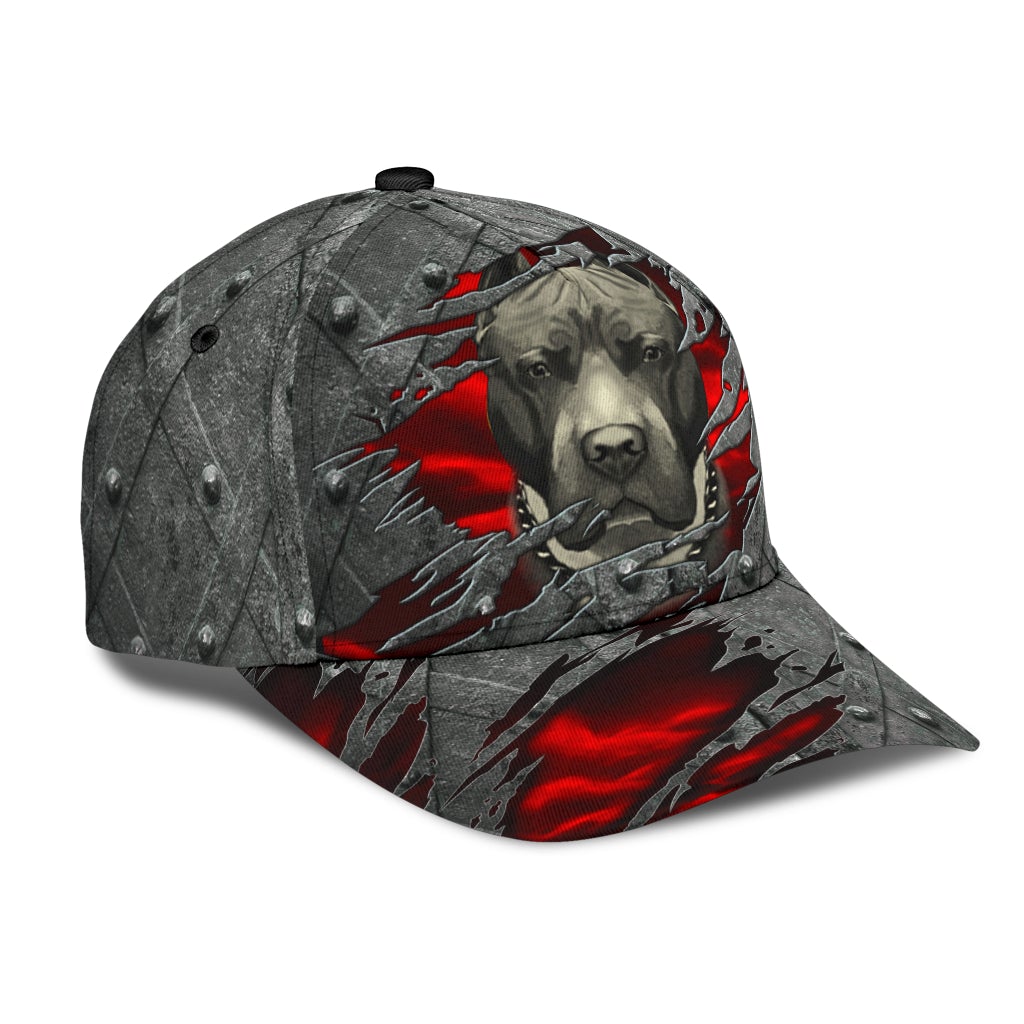 Mystery Pitbull Strong Dog Spirit Classic Cap For Travel Adventures Weekend Wear And Casual Style