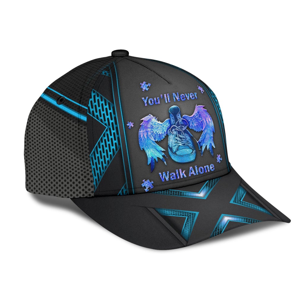 Autism Never Walk Alone Classic Cap For Holiday Trips Daily Outfits And Thoughtful Gifting