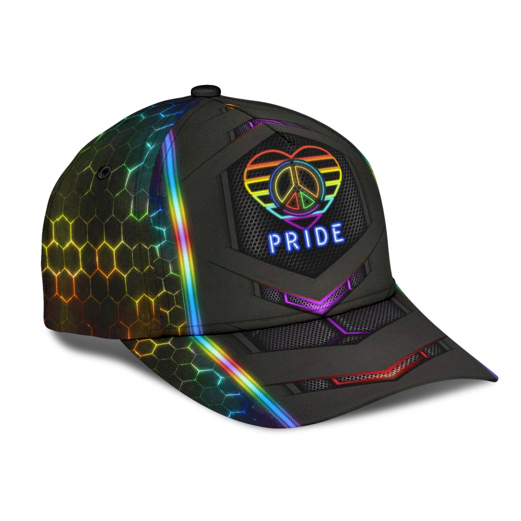 Peace Love Pride Classic Cap For Vacation Style Outdoor Activities And Daily Comfort