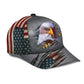 Eagle Proud American Flag Classic Cap For Casual Outfits Vacations And Everyday Styling