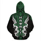 Green Hawaii Turtle Tribal Armor Hoodie For Beach Lovers Outdoor Activities And Thoughtful Gifts