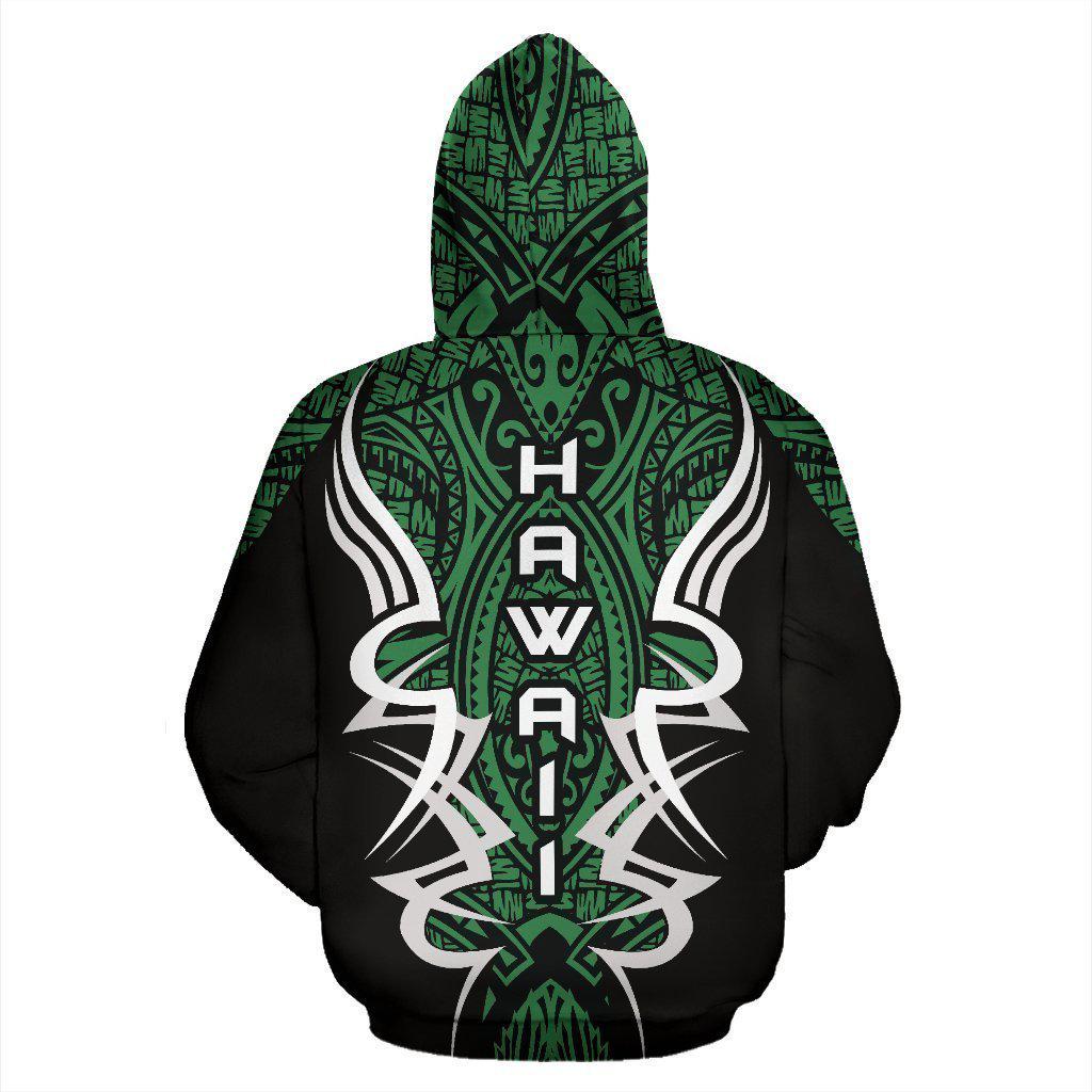 Green Hawaii Turtle Tribal Armor Hoodie For Beach Lovers Outdoor Activities And Thoughtful Gifts