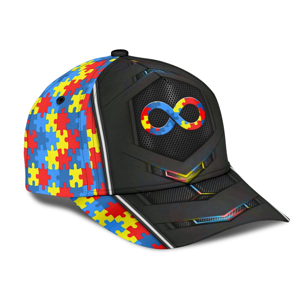 Autism Awareness Carbon Support Classic Cap For Travel Adventures Weekend Wear And Casual Style