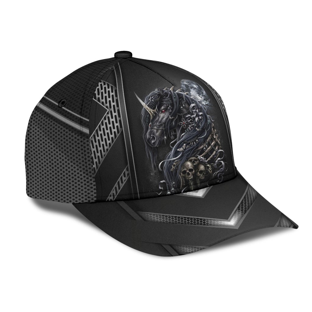 Unicorn Skull Fantasy Classic Cap For Beach Outings Holidays And Thoughtful Everyday Style
