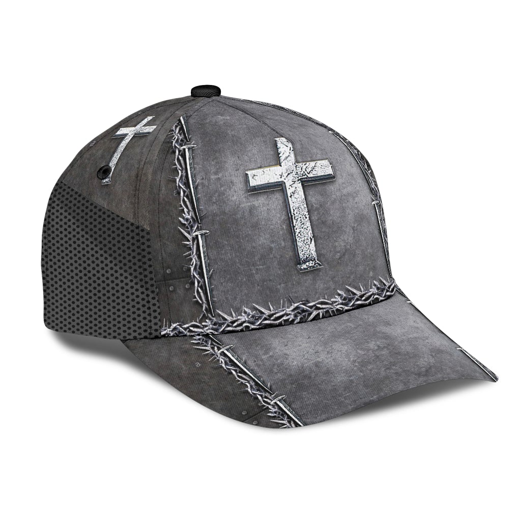 Faith Savior Silver Metal Classic Cap For Coastal Trips Outdoor Activities And Gift Giving