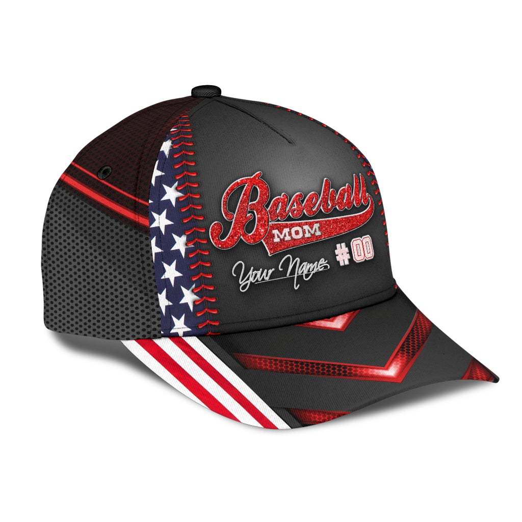 Custom Baseball Mom Personalized Sport Classic Cap For Outdoor Activities Weekend Trips And Casual Wear