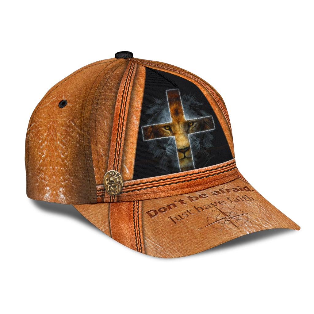 Lion Just Have Faith Classic Cap For Comfortable Daily Wear Travel And Weekend Outings