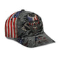 Viking American Skull Flag Classic Cap For Everyday Wear Vacations And Seasonal Activities