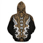 Gold Hawaii Turtle Tribal Armor Hoodie For Nautical Inspired Streetwear Weekend Trips And Comfort