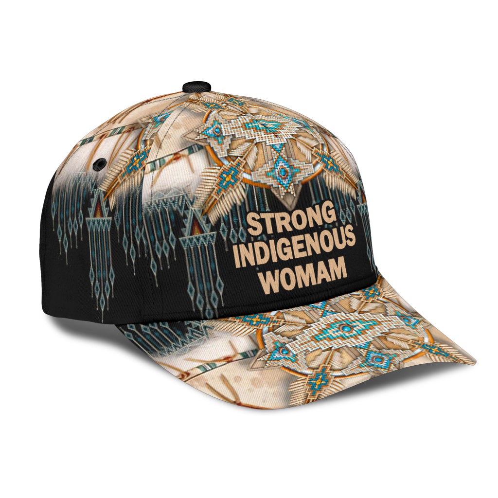 Strong Indigenous Woman Native Heritage Classic Cap For Casual Styling Holiday Travel And Weekend Adventures