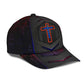Faith Saves Cross Carbon Pattern Classic Cap For Comfortable Casual Wear Holidays And Outdoor Trips