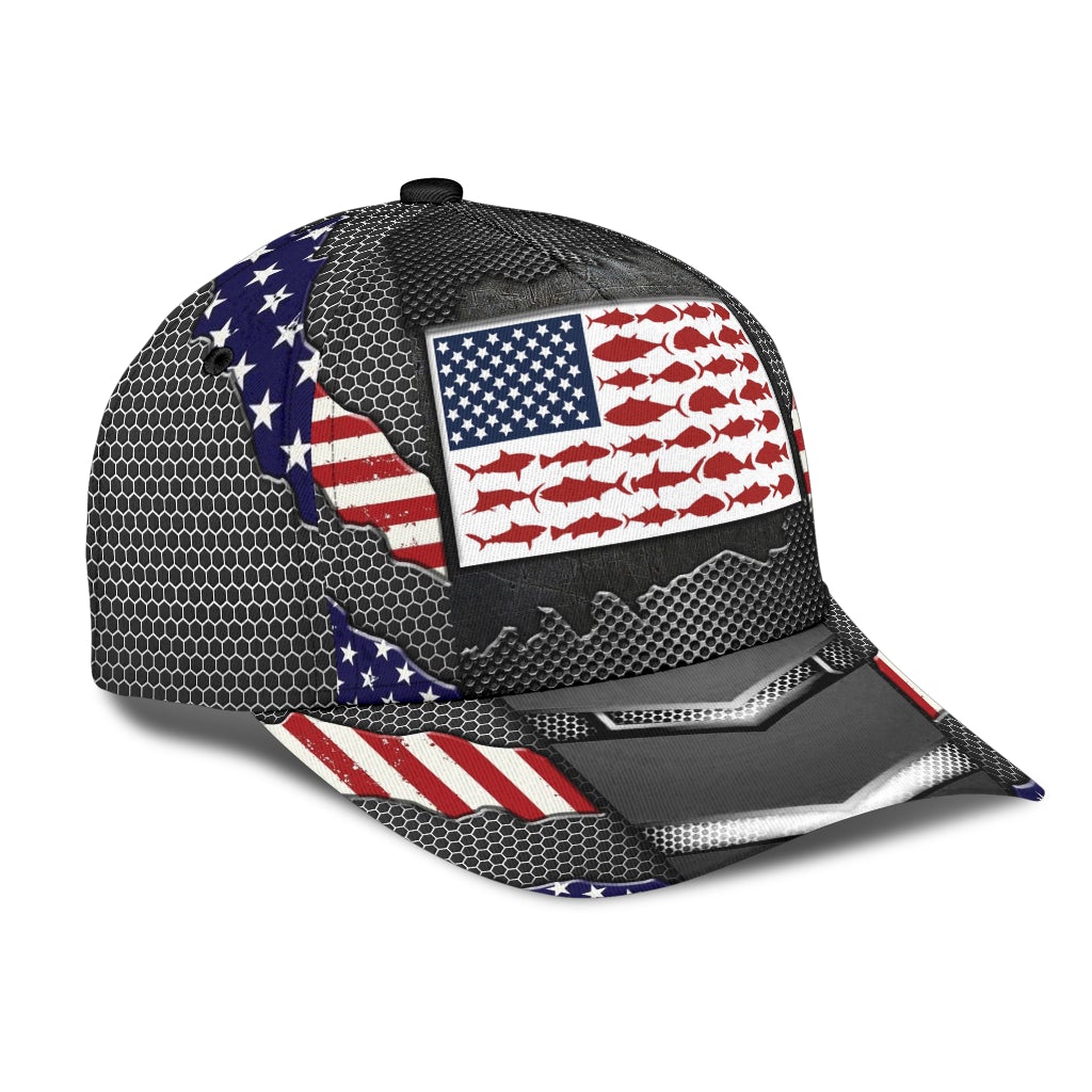 American Fishing Lover Outdoor Classic Cap For Travel Holidays Parties And Relaxed Casual Styling