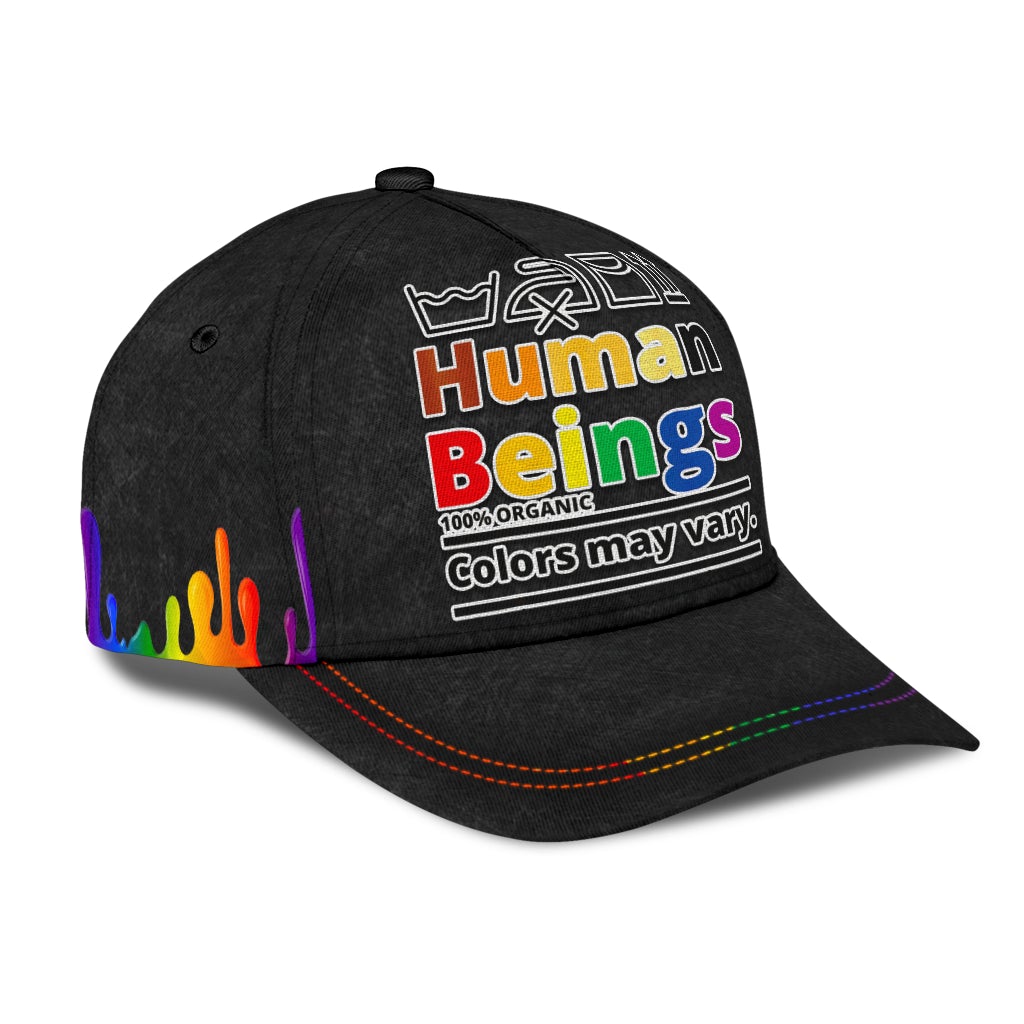 Pride Human Beings Equality Classic Cap For Casual Styling Holiday Travel And Weekend Adventures