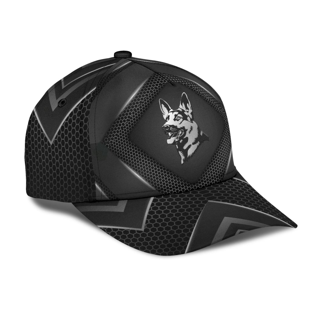 German Shepherd Carbon Look Classic Cap For Daily Styling Weekend Travel And Outdoor Activities