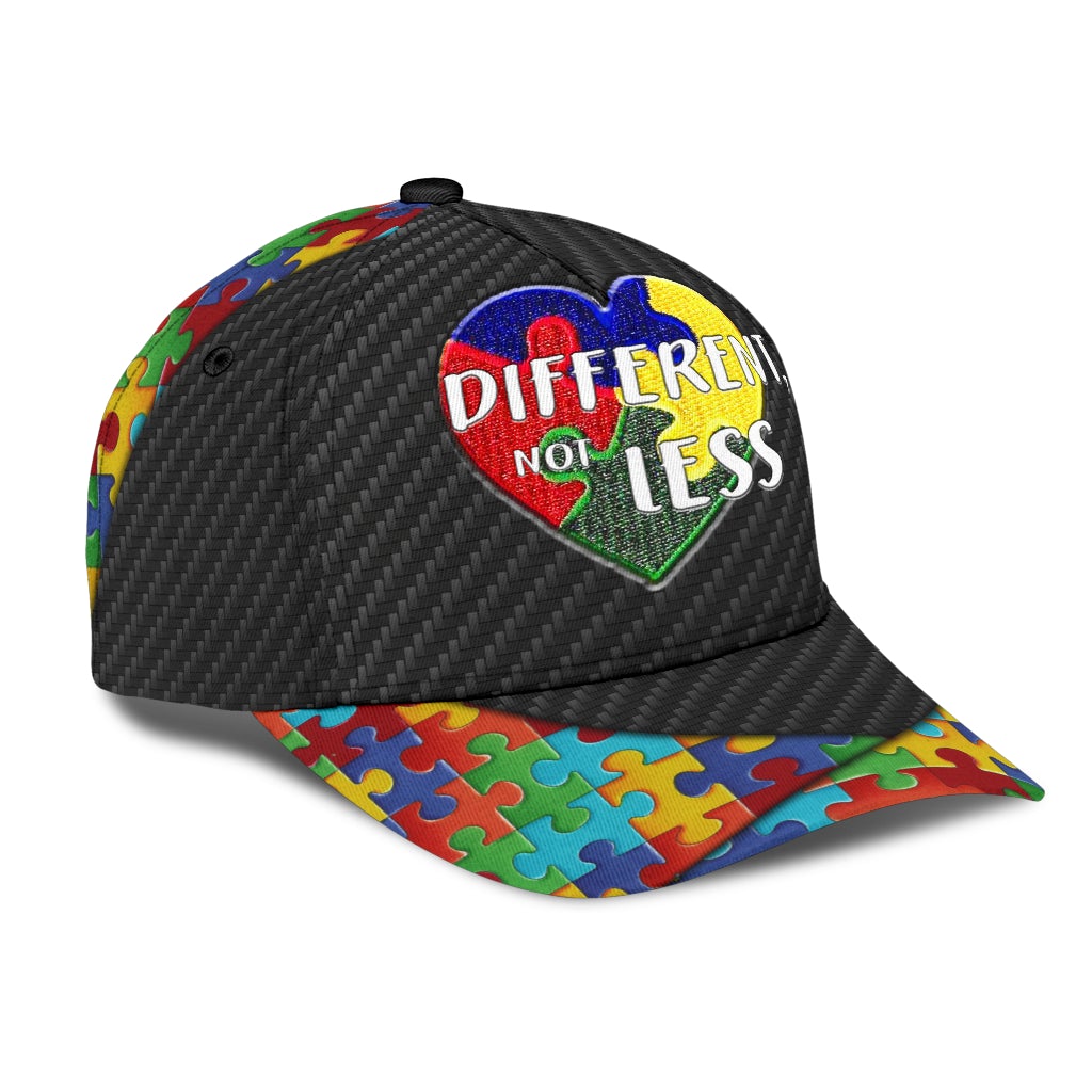 Autism Different Not Less Classic Cap For Outdoor Adventures Festivals And Casual Wear