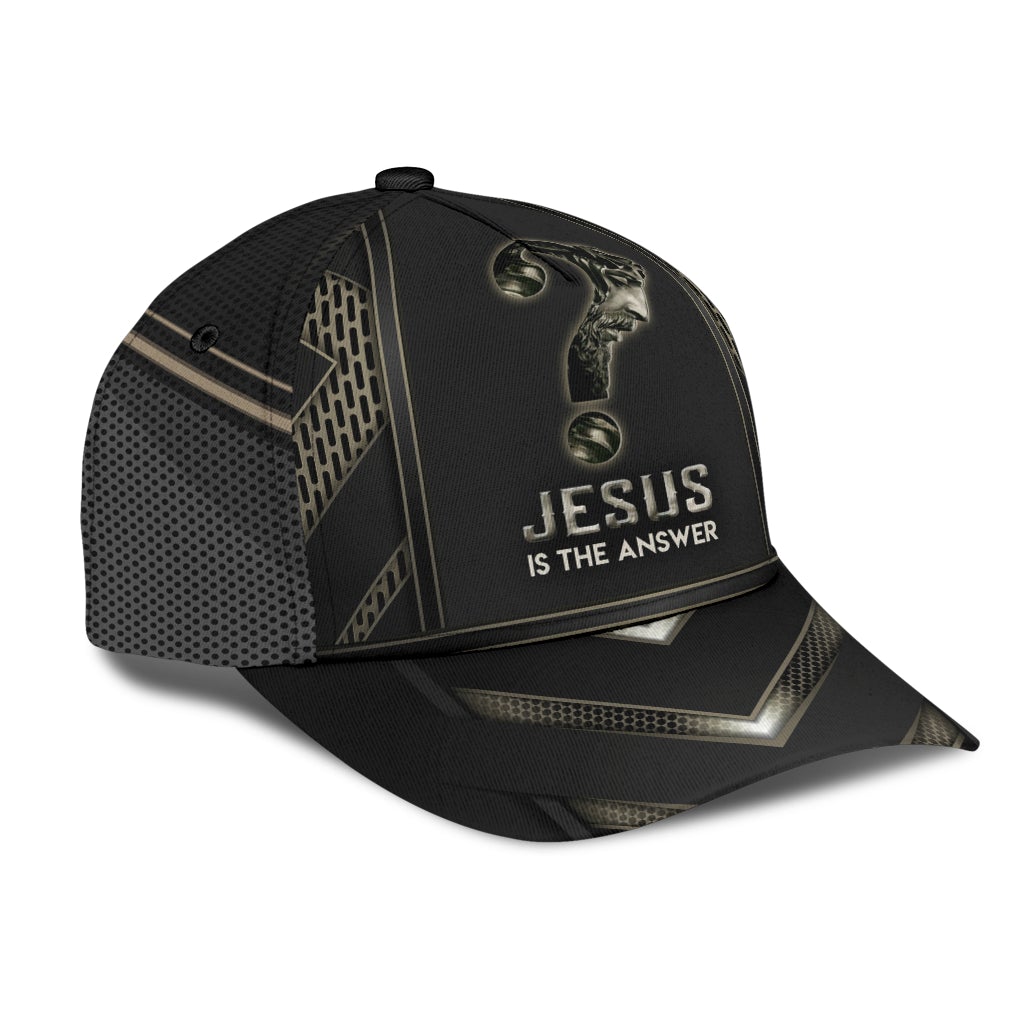 Jesus Is The Answer Faith Message Classic Cap For Casual Styling Holiday Travel And Weekend Adventures