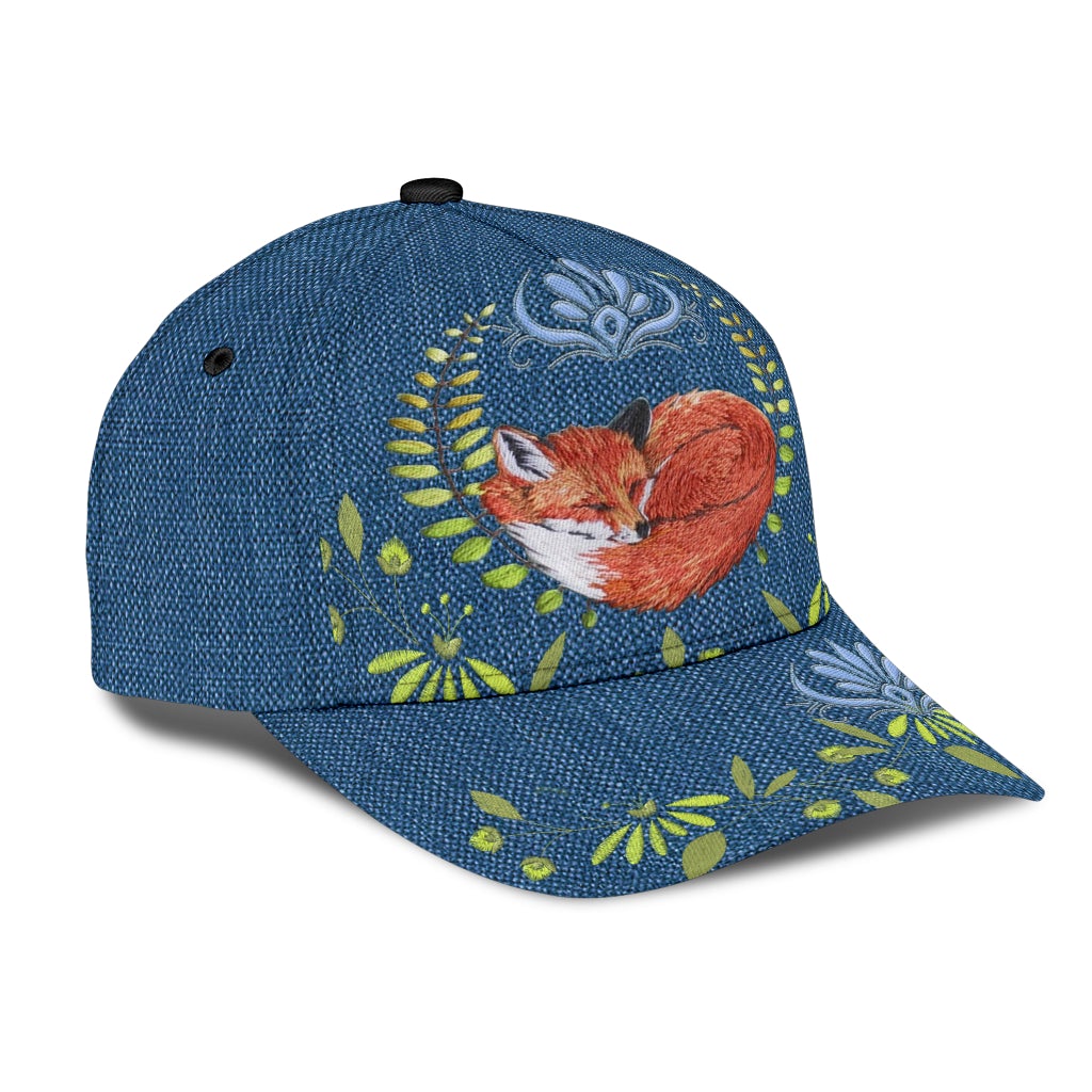 Fox Flower Nature Classic Cap For Outdoor Activities Weekend Trips And Casual Wear