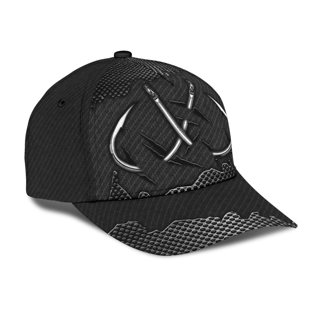 Stainless Fishing Hook Angler Classic Cap For Weekend Travel Outdoor Events And Casual Outfits