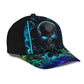 Neon Texture Skull Modern Classic Cap For Vacation Style Outdoor Activities And Daily Comfort