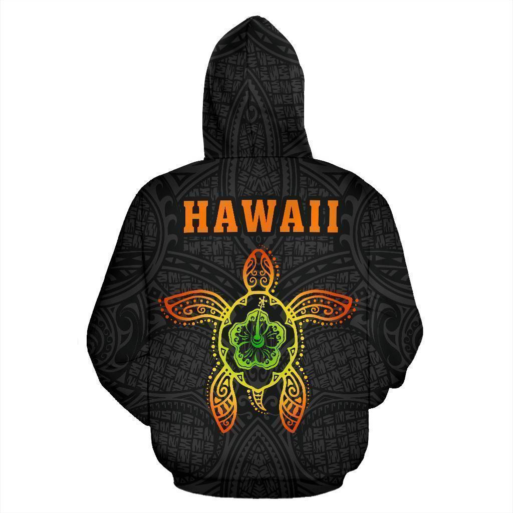 Hula Girl Turtle Hibiscus Hoodie For Ocean Themed Events Holidays And Gift Ideas