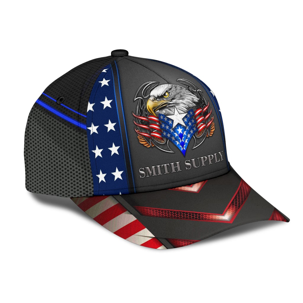 Smith Supply Eagle American Patriotic Classic Cap For Seasonal Outings Outdoor Adventures And Daily Wear