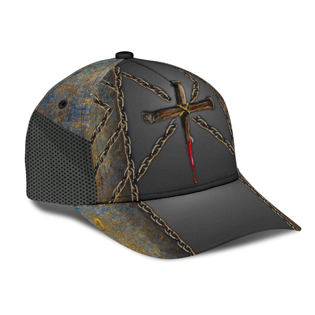 Faith Breaks Every Chain Cross Classic Cap For Beach Days Travel And Relaxed Everyday Outfits