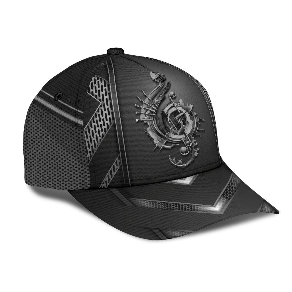 Skull Music Rock Spirit Classic Cap For Vacation Style Outdoor Activities And Daily Comfort