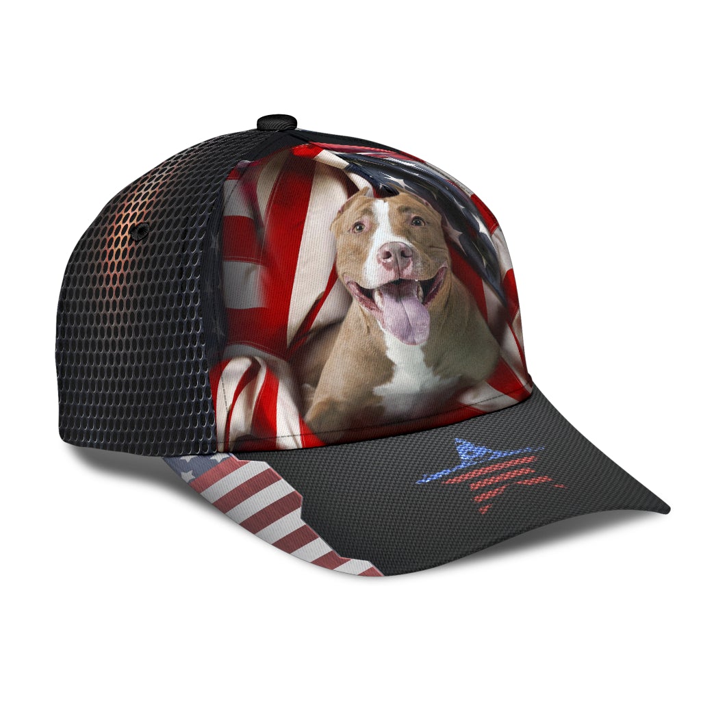 American Pitbull Strong Dog Classic Cap For Vacation Style Outdoor Activities And Daily Comfort