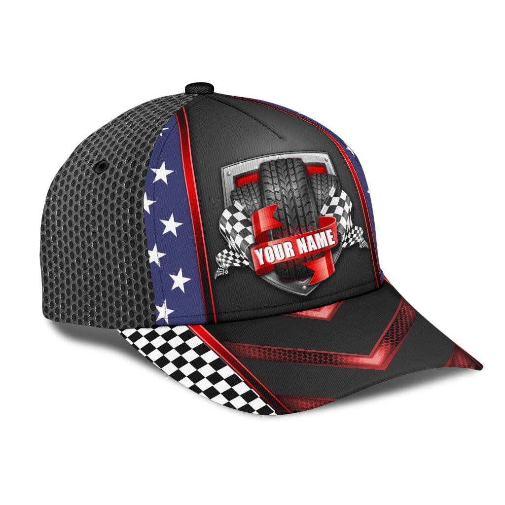 Custom Racing Lover American Classic Cap For Vacation Style Outdoor Activities And Daily Comfort