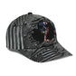 Silver American Skull Metallic Classic Cap For Relaxed Daily Style Vacations And Festival Wear