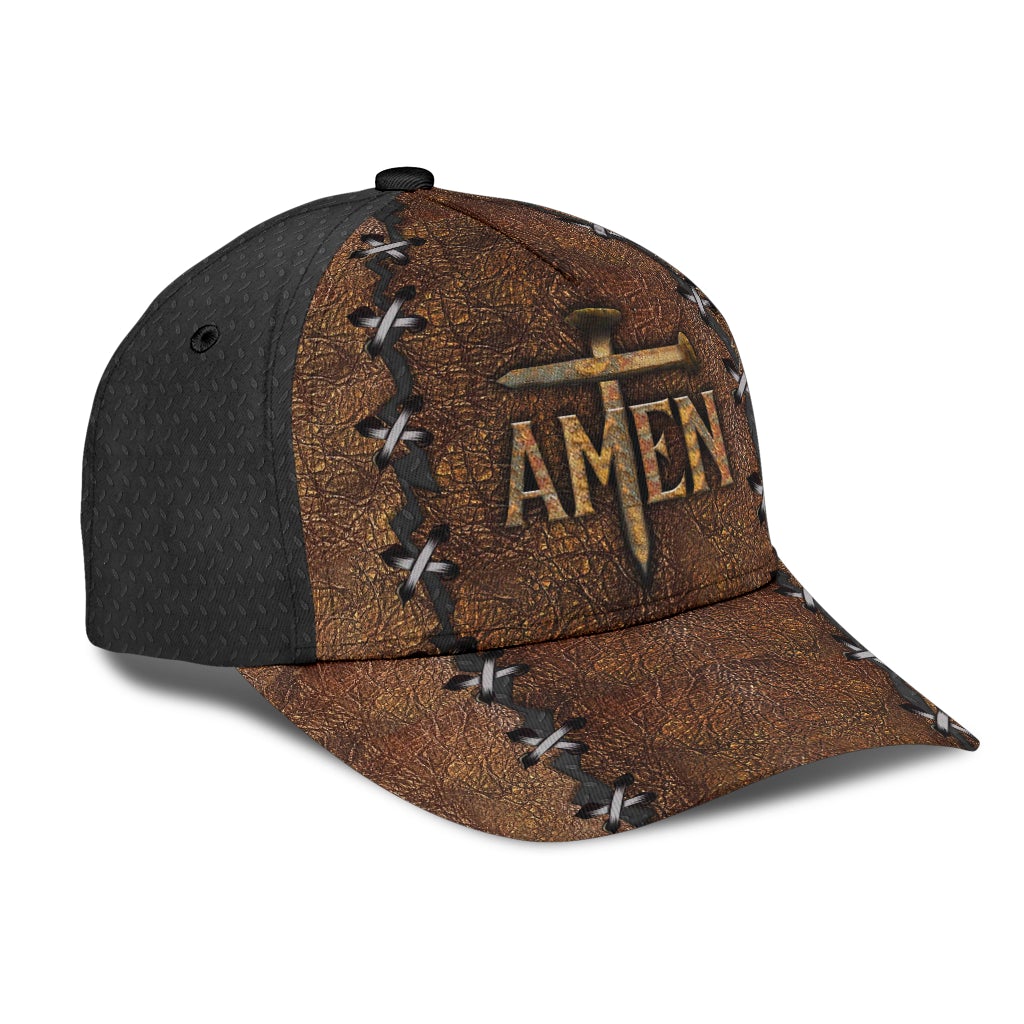 Believe In Jesus Amen Cross Faith Classic Cap For Seasonal Outings Outdoor Adventures And Daily Wear