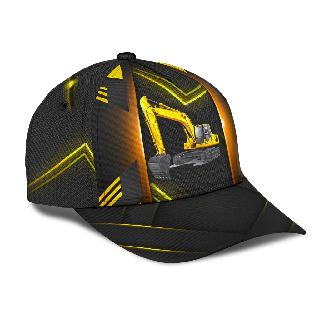 Cool Excavator Heavy Equipment Classic Cap For Beach Days Travel And Relaxed Everyday Outfits