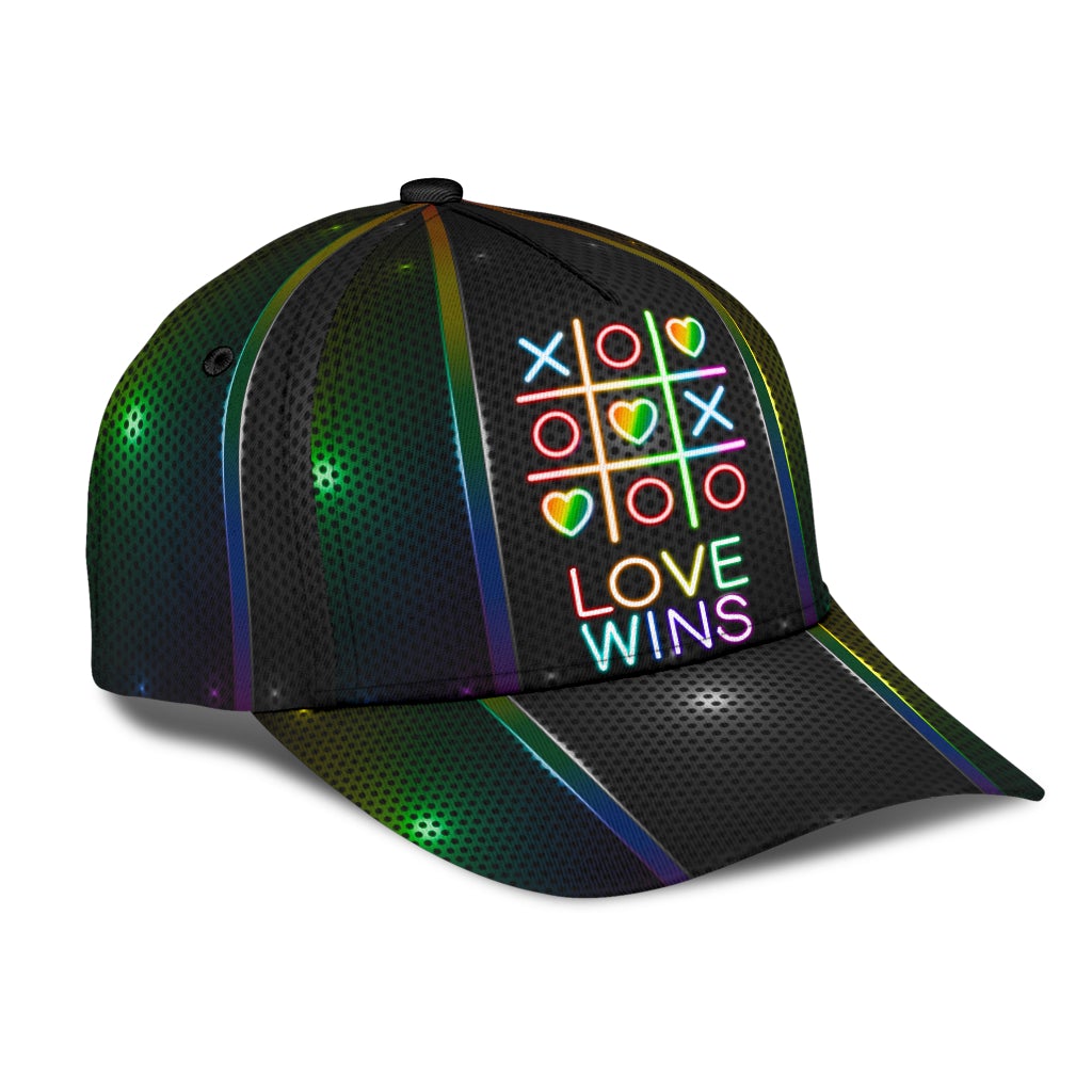 LGBT Love Wins Pride Message Classic Cap For Vacation Style Outdoor Activities And Daily Comfort