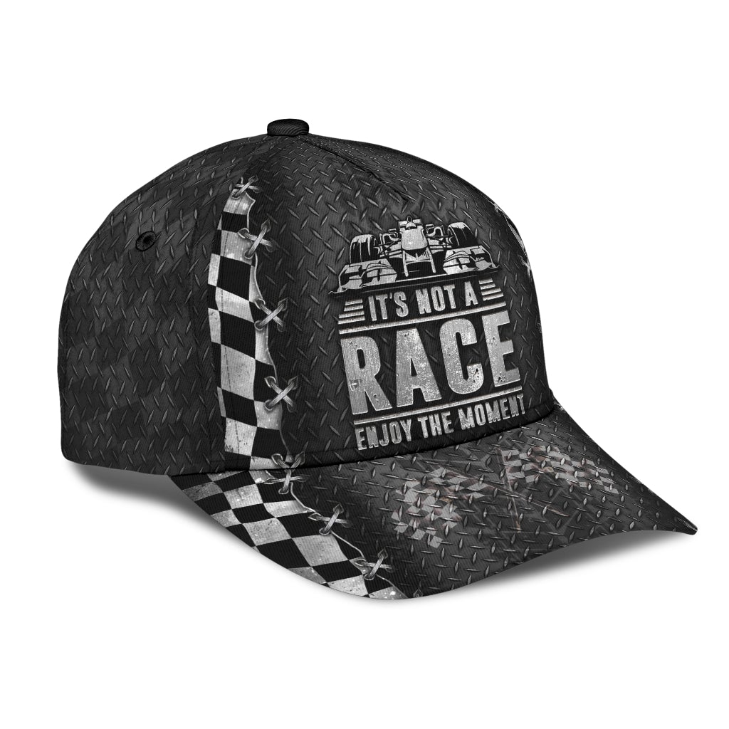 Racing It S Not A Race Enjoy The Moment Classic Cap For Summer Vacations Parties And Outdoor Events