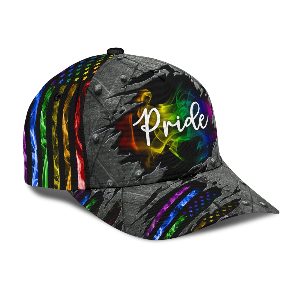 Pride Smoke Vintage Classic Cap For Summer Vacations Parties And Outdoor Events