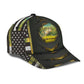 Fishing Camo US Flag Yellow Classic Cap For Travel Adventures Weekend Wear And Casual Style
