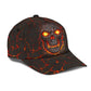 Skull Lava Fire Effect Design Classic Cap For Travel Holidays Parties And Relaxed Casual Styling