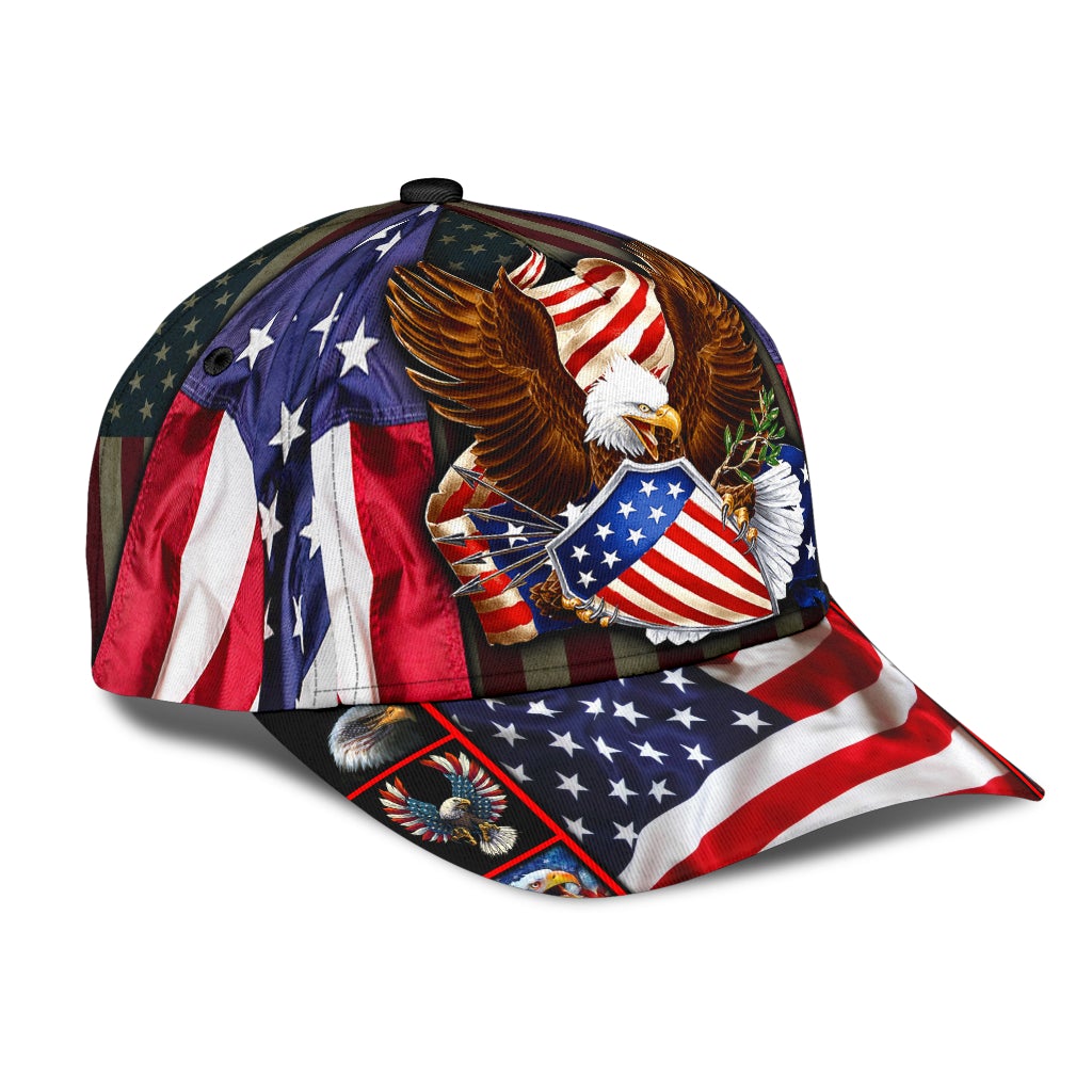 Eagle American Flag Patriotic Classic Cap For Weekend Adventures Festivals And Gift Giving